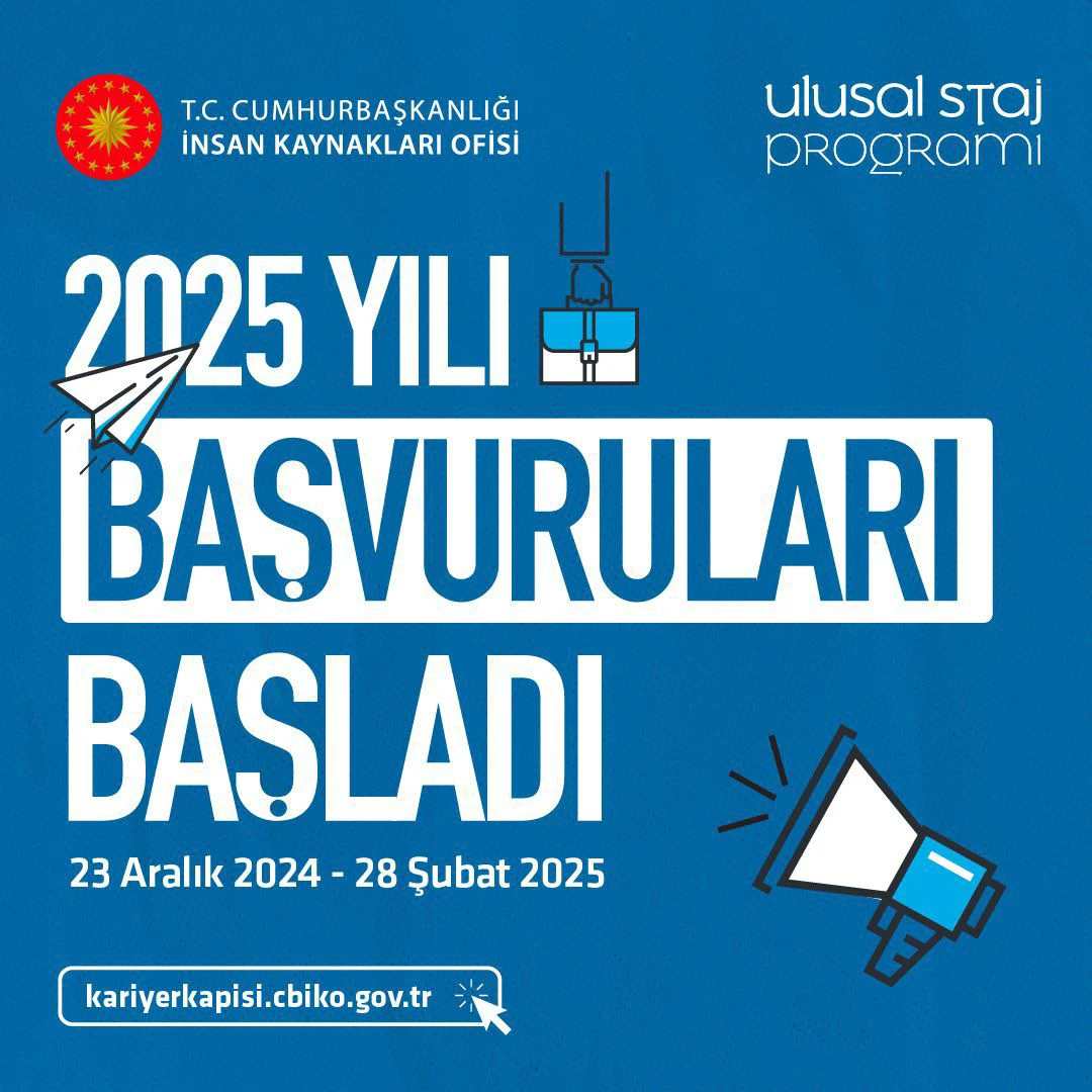 Ulusal Staj Programı Başvuru Duyurusu